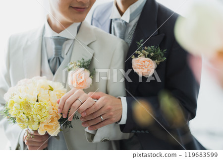 LGBT 婚禮派對形象 119683599