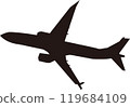 The latest passenger plane taking off 119684109
