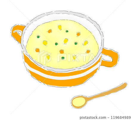 湯手繪插圖 湯手繪插圖 119684989