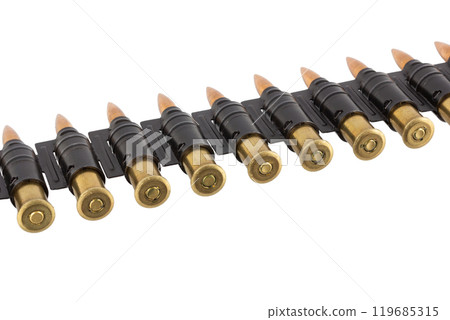 Machine Gun Ammo Belt with Ammunition Machine Gun Ammo Belt with Ammunition 119685315