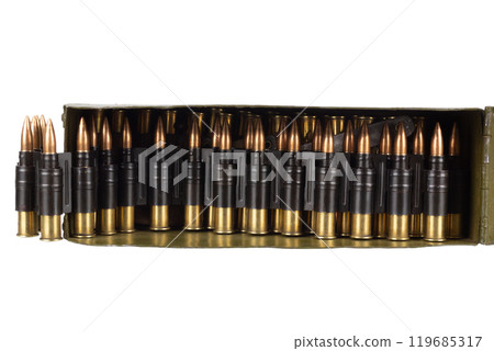 Machine Gun Ammo Belt with Ammunition Machine Gun Ammo Belt with Ammunition 119685317