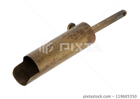 Antique black powder measure for loading cartridge. 119685350
