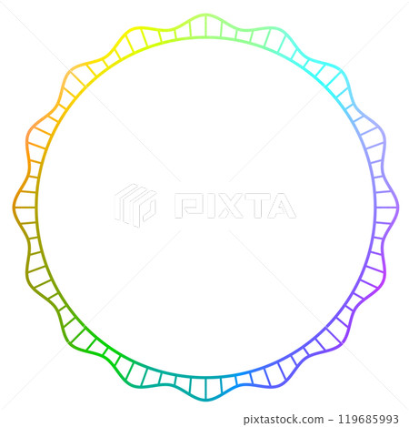 Holographic foil_frame_round 119685993