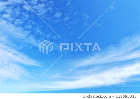 Autumn sky and clouds 119686335
