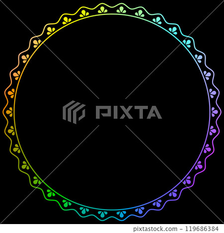 Holographic foil_frame_round Holographic foil_frame_round 119686384