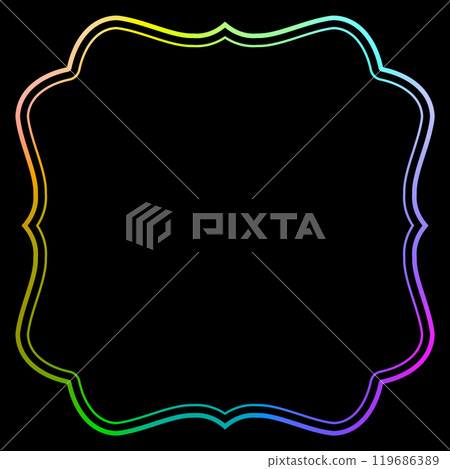 Holographic foil_frame_square Holographic foil_frame_square 119686389