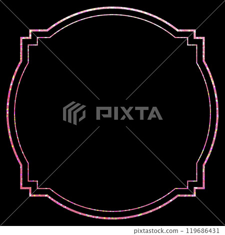 Holographic foil_frame_round 119686431