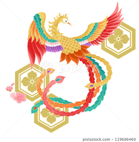 日本圖案(鳳凰) 日本圖案(鳳凰) 119686469