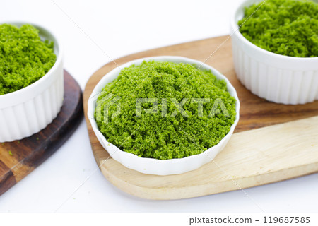 Wolffia globosa or swamp algae, water meal 119687585
