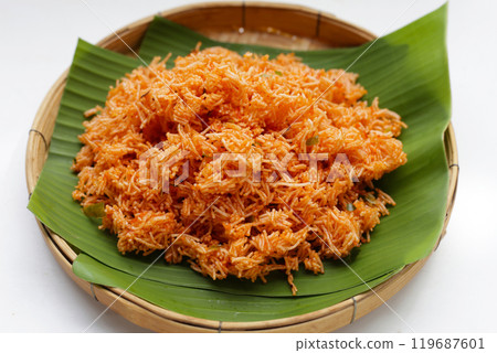 Sweet and sour crispy noodles Sweet and sour crispy noodles 119687601