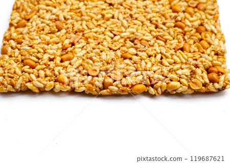 Krayasart, Thai crispy rice, peanut and sesame cereal 119687621