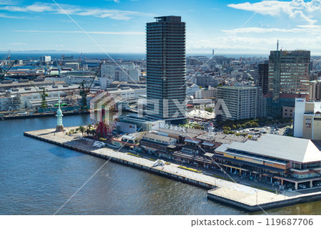 科比從上面、馬賽克和摩天輪 119687706