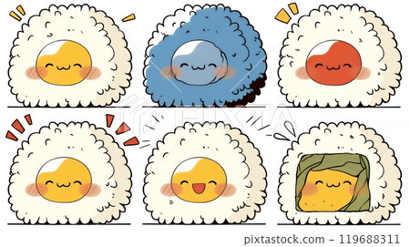 「飯糰」可愛的擬人化表達 119688311