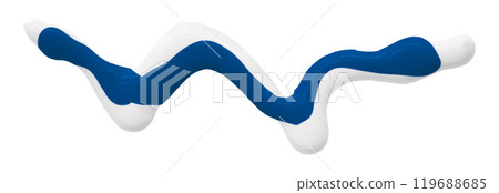blue watercolor drop zigzag isolated on white background 119688685
