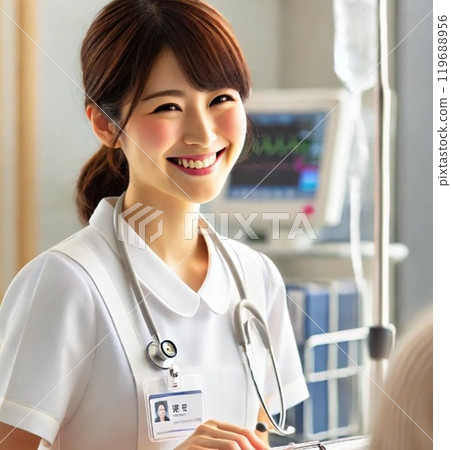 Nurse Smiling woman 119688956