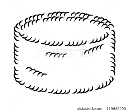 Cossack Hat. Head Fashion accessory cap clothing technical illustration. Vector headgear for Men, women, unisex style, 119689090