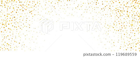 Falling down golden circle confetti background. Splattered gold dotted glitter pattern. Yellow, orange, golden dot wallpaper. Christmas, New Year or birthday celebration party backdrop. Vector Falling down golden circle confetti background. Splattered gold dotted glitter pattern. Yellow, orange, golden dot wallpaper. Christmas, New Year or birthday celebration party backdrop. Vector 119689559