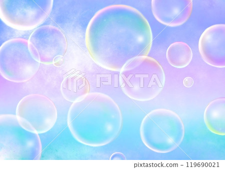 Fantastic soap bubble background material Fantastic soap bubble background material 119690021