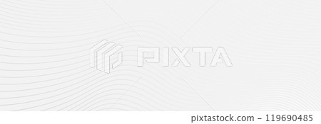 Minimalist Wavy Line Pattern on White Background 119690485