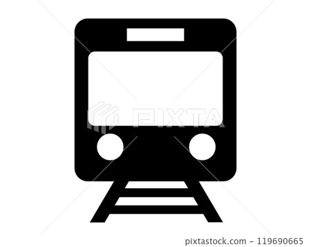Train icon (silhouette) Train icon (silhouette) 119690665