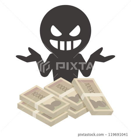 小人與金錢插畫 小人與金錢插畫 119691041