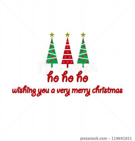 Christmas tree ho ho ho 119691851