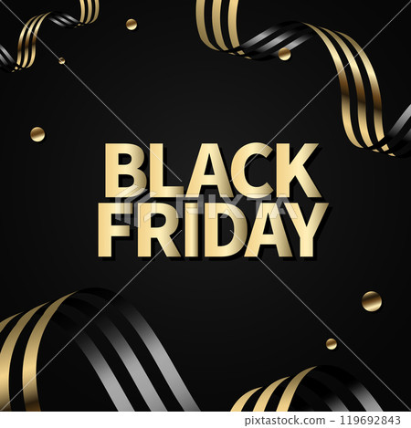 Black Friday sale banner design. 119692843
