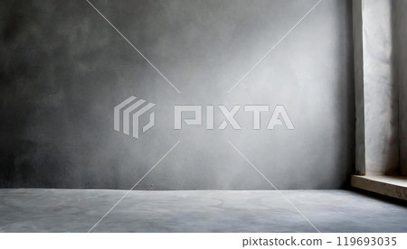 Deep gray space Gray background 119693035