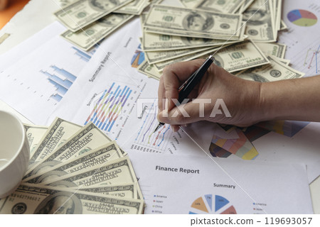 Businessman hands working Excel graph Spreadsheet Document showing business Infographic Financial summary report. Financial Plan Data Accounting Database Report. Business Graphs chart office desk Businessman hands working Excel graph Spreadsheet Document showing business Infographic Financial summary report. Financial Plan Data Accounting Database Report. Business Graphs chart office desk 119693057