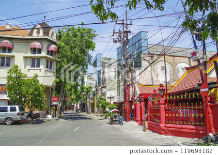 Old buildings in Surabaya's old town Old buildings in Surabaya's old town 119693182