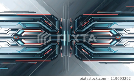 Technology themed background design for business purposes on social media  119693292
