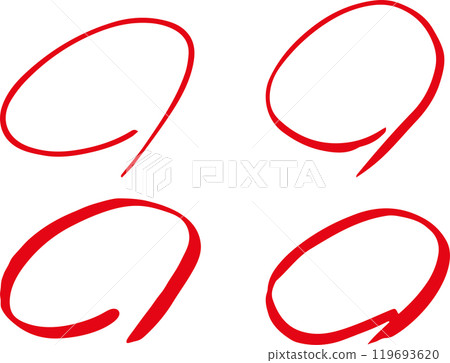 手繪紅圈評分測驗集 手繪紅圈評分測驗集 119693620