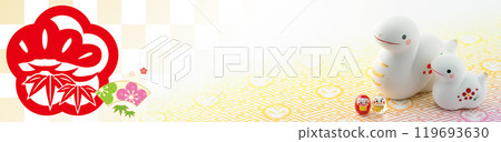 2025新年賀卡、橫幅 119693630