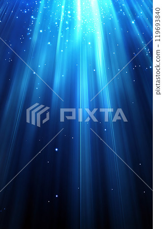 Starlit underwater glowing stream blue glitter shining stars abstract liquid background  119693840