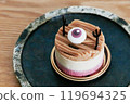 Halloween sweets cake event 119694325