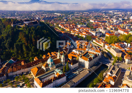 Historical center of Ljubljana with Castle Hill 119694778