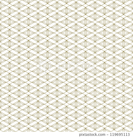 Seamless traditional Japanese ornament Kumiko.Golden color lines. Seamless traditional Japanese ornament Kumiko.Golden color lines. 119695113