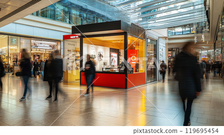 Bustling commercial facilities 119695454