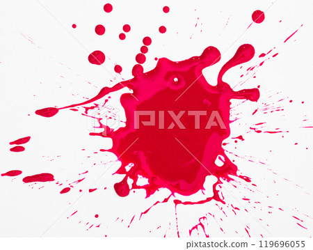 Red blot isolated on white Red blot isolated on white 119696055