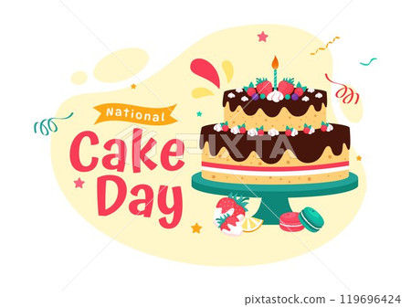 National Cake Day Vector Illustration Celebrating the Holiday on November 26, featuring a Variety of Delicious Sweet Breads and Cakes in a Background National Cake Day Vector Illustration Celebrating the Holiday on November 26, featuring a Variety of Delicious Sweet Breads and Cakes in a Background 119696424