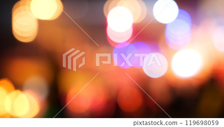 Colorful Bokeh abstract blurred background music festival stage show performance party. Vibrant bokeh background spark animate motion. Backdrop display with twinkling night life shape blinking light Colorful Bokeh abstract blurred background music festival stage show performance party. Vibrant bokeh background spark animate motion. Backdrop display with twinkling night life shape blinking light 119698059