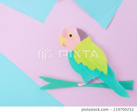 Parakeet paper craft 119700252
