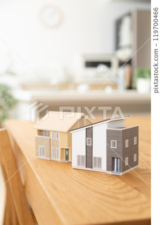 客廳、餐廳、廚房放置的房屋模型 119700466