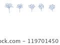 Blue baby's breath motif and copy space 119701450