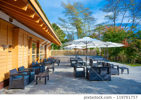 Autumn in Kusatsu Onsen: Cafe in Urakusatsu (Jizo area) 119701757