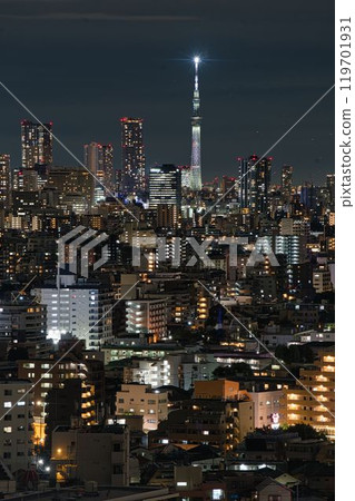 天空樹夜視圖 天空樹夜視圖 119701931