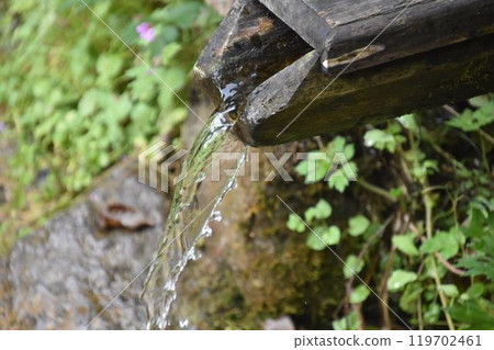 Flowing Water From The Pipe 119702461