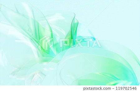 A background of soft overlapping green glass 119702546