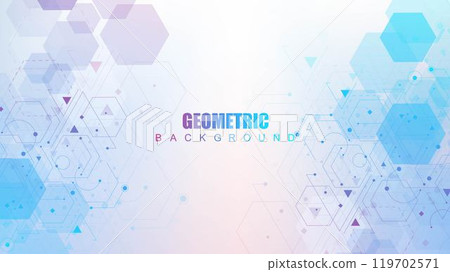 Modern health care abstract background with lines, dots and hexagons. Medical innovation banner template concept. Vector illustration. Modern health care abstract background with lines, dots and hexagons. Medical innovation banner template concept. Vector illustration. 119702571