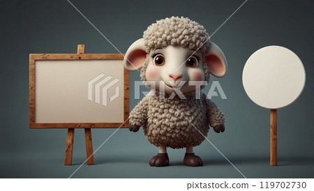 cartoon sheep cartoon sheep 119702730